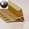 F-образный профиль из алюминия гнущийся для наружных углов и ступеней ПФ 10 бронза глянец 2,7 м