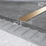 Полоса профиль из нержавеющей стали 60 мм FB 60 золото сатинированное 3 м