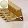 F-образный профиль из алюминия гнущийся для наружных углов и ступеней ПФ 12 бронза матовое 2,7 м