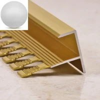 F-ОБРАЗНЫЙ ПРОФИЛЬ ИЗ АЛЮМИНИЯ ГНУЩИЙСЯ ДЛЯ НАРУЖНЫХ УГЛОВ И СТУПЕНЕЙ ПФ 12 Серебро матовое 2,7 м