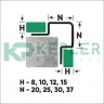 Антивандальный профиль из нержавеющей стали 8x37 мм FMR 8x37 золото сатинированное 2,7 м