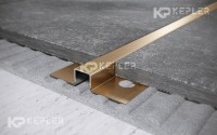 П-ОБРАЗНЫЙ ПРОФИЛЬ ИЗ НЕРЖАВЕЮЩЕЙ СТАЛИ 8x20 ММ FUM 8x20 Золото сатинированное 2,7 м