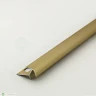 С-образный профиль из алюминия для наружных углов керамической плитки  ПО 10Х10 золото матовое 2,7 м