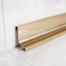 Плинтус из нержавеющей стали FiJ 10 золото сатинированное 2,7 м Kepler Profiles