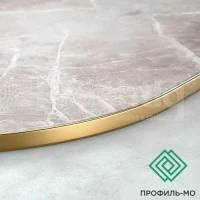 Профиль для плитки из нержавеющей стали золото (нитрид титана) GL 10 GG